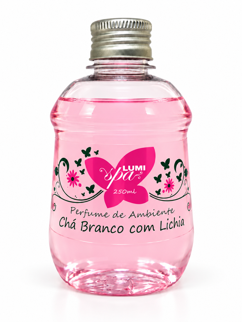 Perfume de Ambiente Aroma Delicado – Chá Branco com Lichia