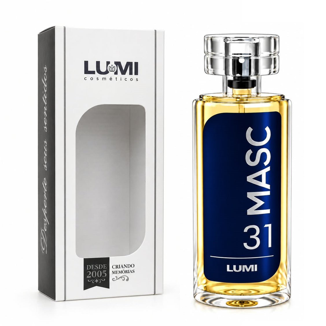 Perfume Masculino MASC nº 31 105 ml com Vaporizador – Inspiração Bleu Chanel
