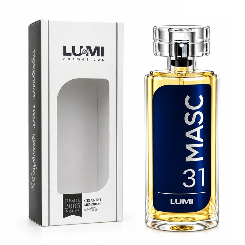 Perfume Masculino MASC nº 31 105 ml com Vaporizador – Inspiração Bleu Chanel