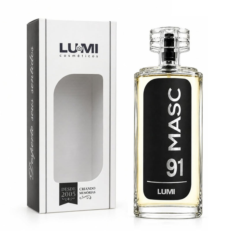 Perfume Masculino MASC nº 91 105 ml – Inspiração 212 Vip Black